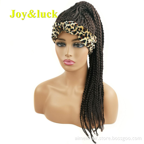 Scarf Wig African Head Band Wholesale Prices Hairband Hairstyle Colorful Short Headband Wig for Black Women Synthetic Hair Wigs